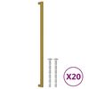 vidaXL Poign&eacute;es d'armoire 20 pcs dor&eacute; 480 mm acier inoxydable