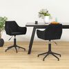 vidaXL Chaise pivotante de salle &agrave; manger Noir Velours