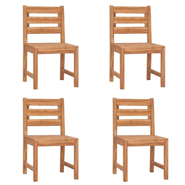 vidaXL Ensemble &agrave; manger de jardin 5pcs Bois de teck massif
