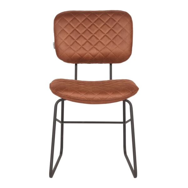 LABEL51 Chaises &agrave; manger lot de 2 Sev 49x60x87 cm cognac