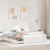 vidaXL Cadre de lit sans matelas blanc 160x200 cm bois de pin massif