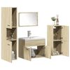 vidaXL Ensemble de meubles de salle de bain 5 pcs ch&ecirc;ne sonoma