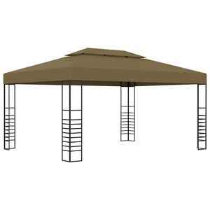 vidaXL Chapiteau 3x4 m Taupe 180 g/m&sup2;