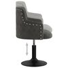 vidaXL Chaises pivotantes &agrave; manger lot de 2 Gris fonc&eacute; Velours
