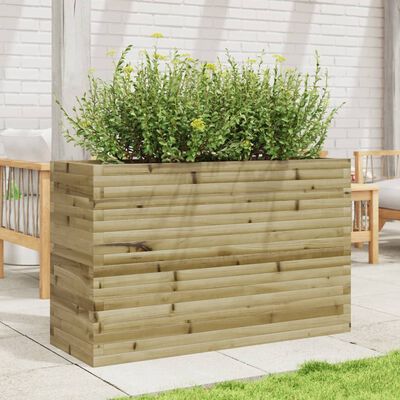 vidaXL Jardinière 110x40x68,5 cm bois de pin imprégné