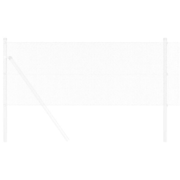 vidaXL Cl&ocirc;ture hexagonale Argent&eacute; 0,5 x 10 m Acier galvanis&eacute;