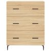 vidaXL Buffet ch&ecirc;ne sonoma 69,5x34x90 cm bois d'ing&eacute;nierie