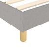 vidaXL Sommier &agrave; lattes de lit avec matelas Gris clair 160x200cm Tissu
