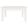 vidaXL Table basse Blanc 55x55x30 cm Bois massif de pin
