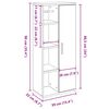 vidaXL Meuble de salle de bain avec porte-rouleau ch&ecirc;ne marron