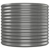 vidaXL Lit sur&eacute;lev&eacute; de jardin Acier enduit de poudre 512x80x68 cm gris