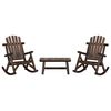 vidaXL Ensemble de salon de jardin 3 pcs bois massif d'&eacute;pic&eacute;a