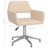 vidaXL Chaises pivotantes &agrave; manger lot de 4 Cr&egrave;me Tissu
