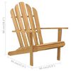 vidaXL Chaise Adirondack bois de teck solide