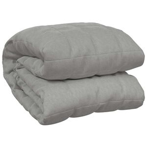 vidaXL Couverture lest&eacute;e Gris 120x180 cm 9 kg Tissu