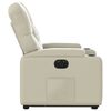 vidaXL Fauteuil inclinable &eacute;lectrique cr&egrave;me similicuir
