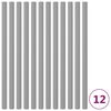 vidaXL Manchons en mousse pour poteau de trampoline 12 pcs 92,5cm Gris