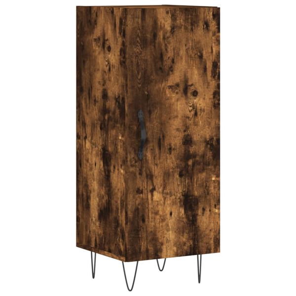 vidaXL Buffet Ch&ecirc;ne fum&eacute; 34,5x34x90 cm Bois d'ing&eacute;nierie
