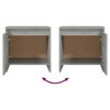 vidaXL Table de chevet gris b&eacute;ton 45x34x44,5 cm bois d'ing&eacute;nierie