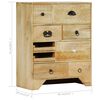 vidaXL Coffre &agrave; tiroirs 60x30x75 cm Bois solide de manguier