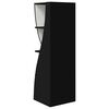 vidaXL Meuble d'angle Noir 32x32x102cm Bois d'ing&eacute;nierie