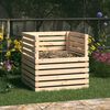 vidaXL Composteur 80x80x78 cm Bois massif de pin