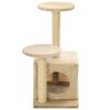 vidaXL Arbre &agrave; chat avec griffoir en sisal 60 cm Beige