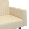 vidaXL Canap&eacute;-lit &agrave; 2 places Cr&egrave;me Velours