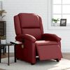 vidaXL Fauteuil de massage inclinable &eacute;lectrique rouge bordeaux
