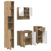 vidaXL Ensemble de mobilier de salle de bain 4 pc Ch&ecirc;ne artisanal