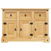 vidaXL Buffet &laquo; Corona &raquo; marron 112 x 44 x 78 cm Bois massif Pin mexicain