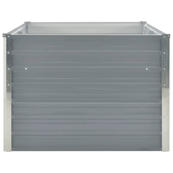vidaXL Jardini&egrave;re 160 x 80 x 45 cm Acier galvanis&eacute; Gris