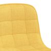 vidaXL Chaise pivotante de bureau Jaune moutarde Tissu
