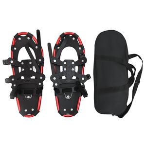vidaXL Raquettes 3 en 1 Rouge et Noir 21 pouces Aluminium et HDPE