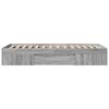 vidaXL Cadre de lit sans matelas sonoma gris 75x190 cm