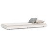 vidaXL Cadre de lit sans matelas blanc 90x190 cm bois de pin massif