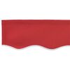 vidaXL Toile de rechange pour auvent Rouge 280 x 245 cm Polyester