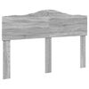 vidaXL Cadre de lit Gris Sonoma 140 x 190 cm Bois de pin massif