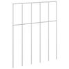 vidaXL Panneau de cl&ocirc;ture de jardin 48 pc 25 x 30 cm Acier galvanis&eacute;