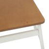 vidaXL Chaise de salle &agrave; manger 2 pcs Blanc et Naturel
