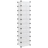 vidaXL &Eacute;tag&egrave;re &agrave; chaussures Transparent 44x32x174 cm PP