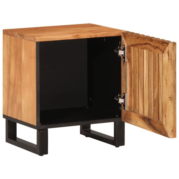 vidaXL Table de chevet 40x34x46 cm bois d'acacia massif