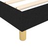 vidaXL Cadre de lit noir 140x200 cm tissu