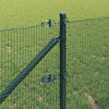 vidaXL Poteau de cl&ocirc;ture. Vert 100 x 0,8 m (treillis de 12 x 12 mm)