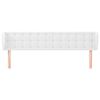 vidaXL Tête de lit avec oreilles Blanc 163x23x78/88 cm Similicuir