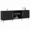 vidaXL Meuble TV Ch&ecirc;ne noir 150 x 30 x 50 cm Bois d'ing&eacute;nierie