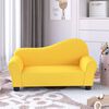 vidaXL Canap&eacute; pour enfants Jaune Tissu