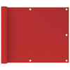 vidaXL &Eacute;cran de balcon Rouge 75x300 cm PEHD