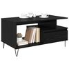 vidaXL Table basse Ch&ecirc;ne noir 90 x 49 x 45 cm Bois d'ing&eacute;nierie