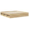 vidaXL Cadre de lit Sonoma 200 x 200 cm Bois de pin massif
